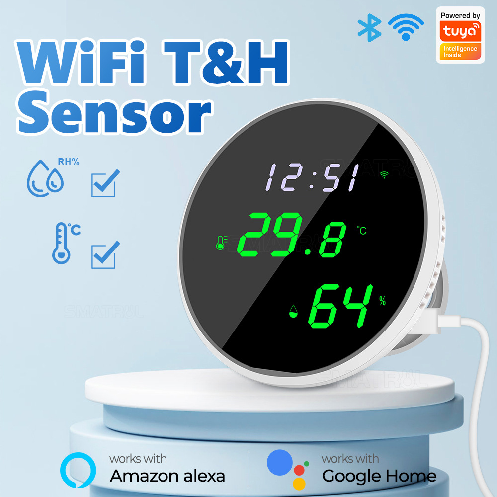 Smart Home Design - Tuya USB inteligentny czujnik temperatury i
