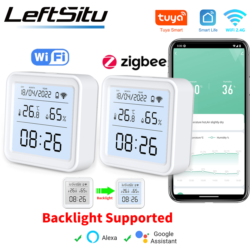 Smart Home Design - Tuya Zigbee WiFi czujnik temperatury i
