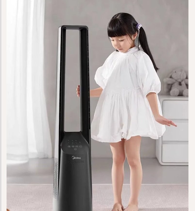 Smart Home Midea - Wentylator bezłopatkowy Midea 220V, wentylator wieżowy,