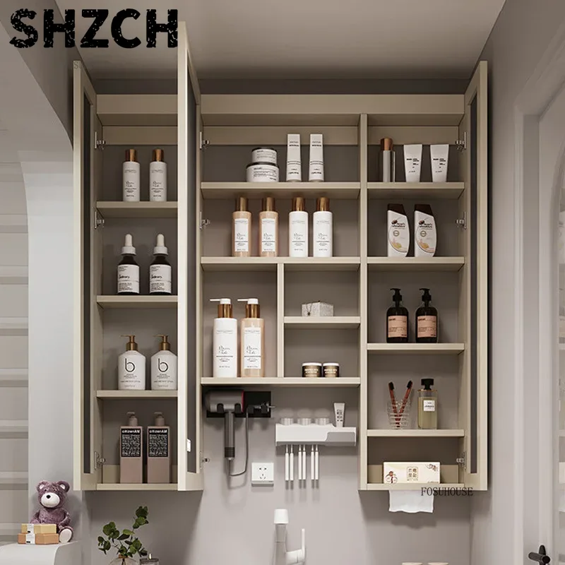 Smart Home Design - Nowoczesne, pogrubione lustro łazienkowe ze zintegrowaną