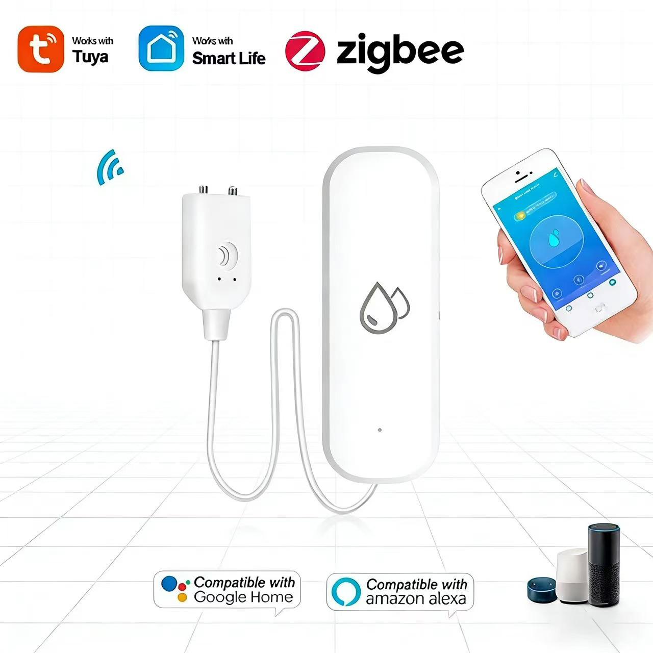 Smart Home Life - Czujnik zalania Zigbee Tuya Smart Life