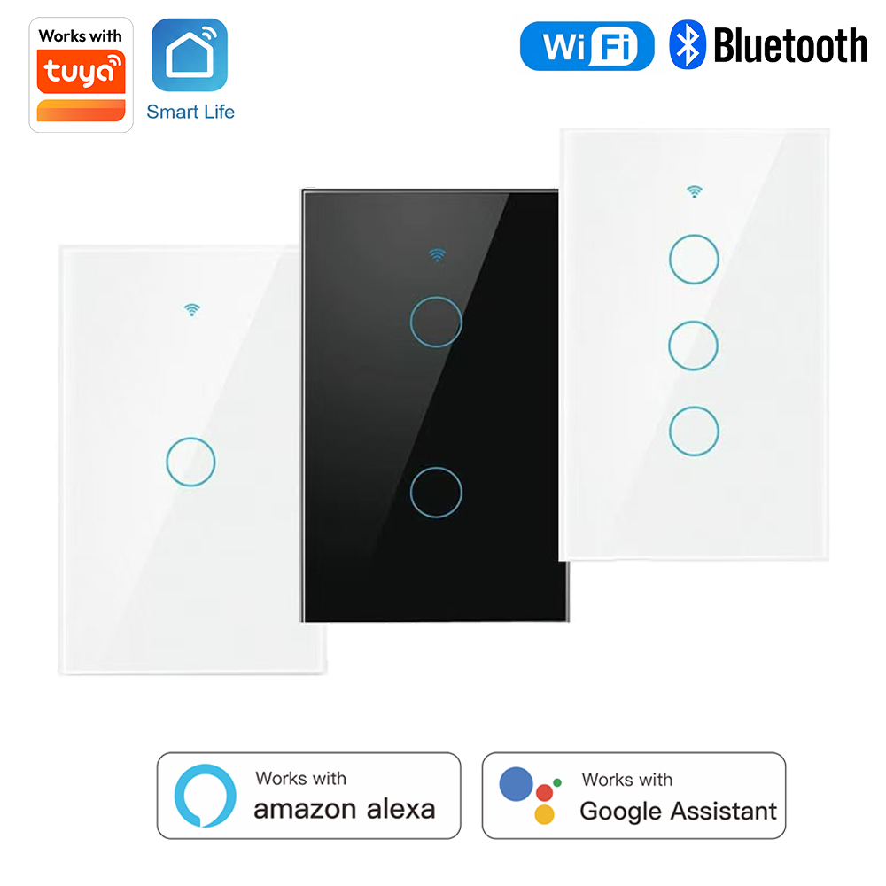 Smart Home Plus - Inteligentny włącznik dotykowy Tuya US-Spec, uniwersalny,