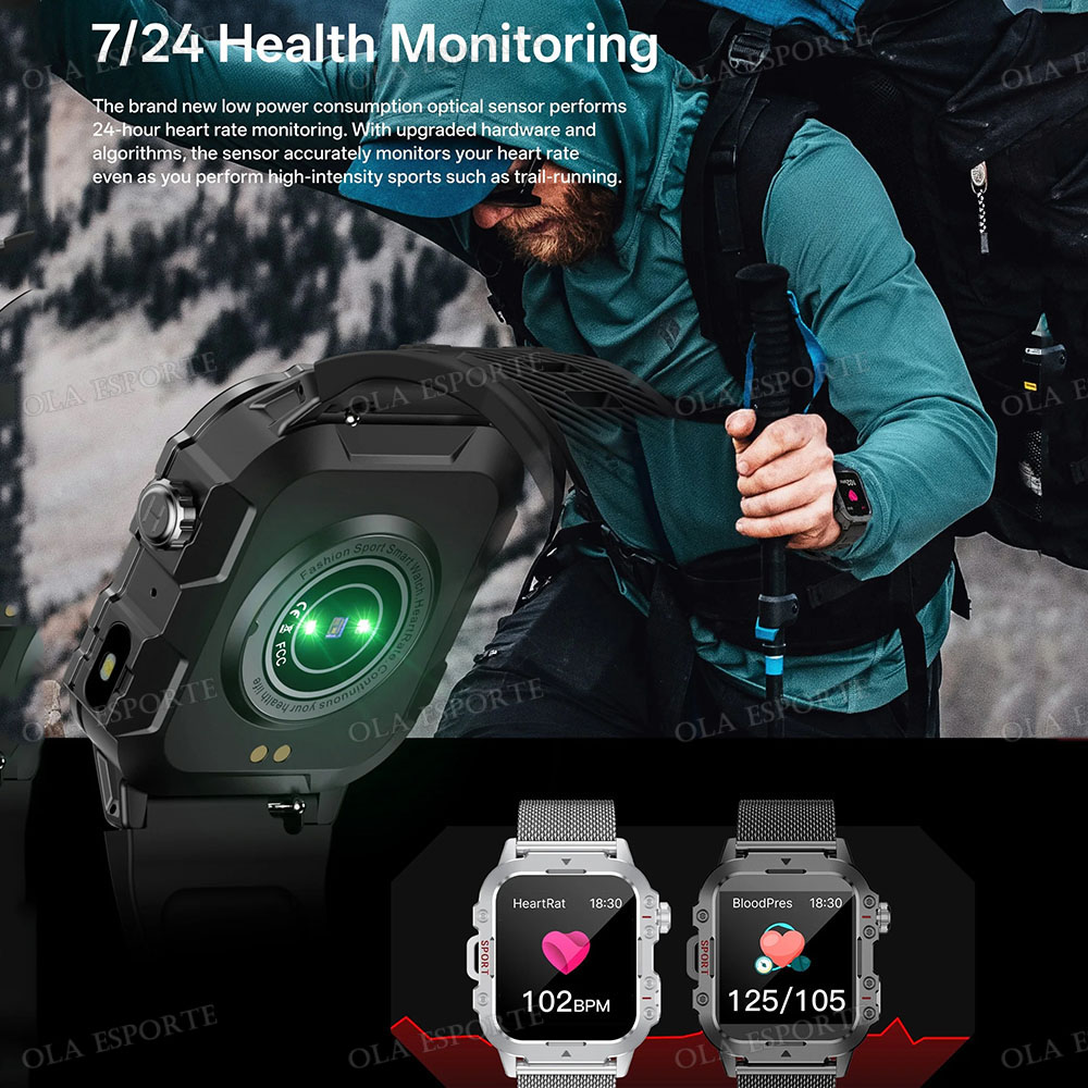Męski smartwatch wojskowy do a – Smart Home Trainer recenzja i cena