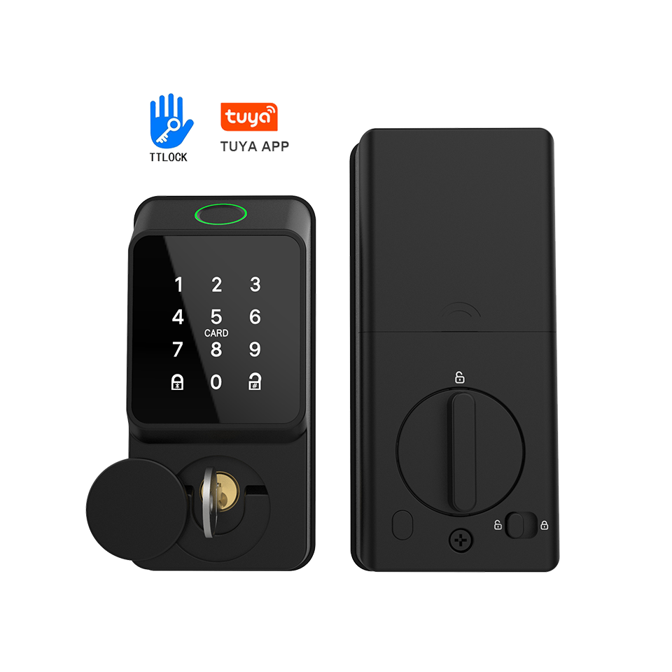 Czarna inteligentna blokada za – Smart Door Lock recenzja i cena